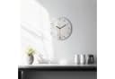 Tulup Wanduhr Runde Glasuhr Marmoruhr aus Gehärtetem Glas Bild 1