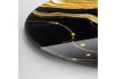 Tulup Wanduhr Moderne Glasuhr Goldene Marmor-Uhr aus Gehärtetem Glas Bild 5