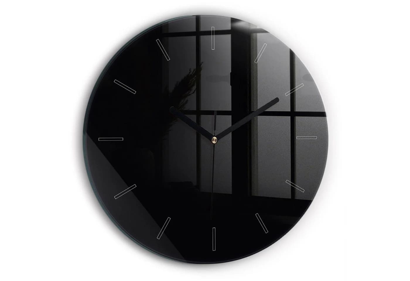 Tulup Moderne Glaswanduhr 30 cm Schwarz - Bild 2