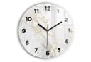 Tulup Wanduhr Glasuhr Marmor Dekorative Runde Uhr aus Gehärtetem Glas Bild 2