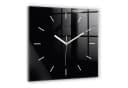 Tulup Modernistische Glaswanduhr Schwarz 60x60cm Bild 2