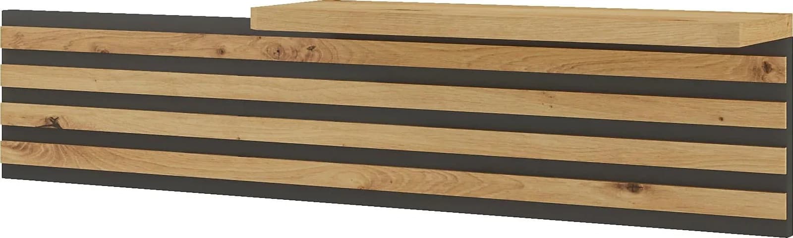 MUSTERRING Aufsatzpaneel Isabelle Nachtschrank Bianco-Eiche