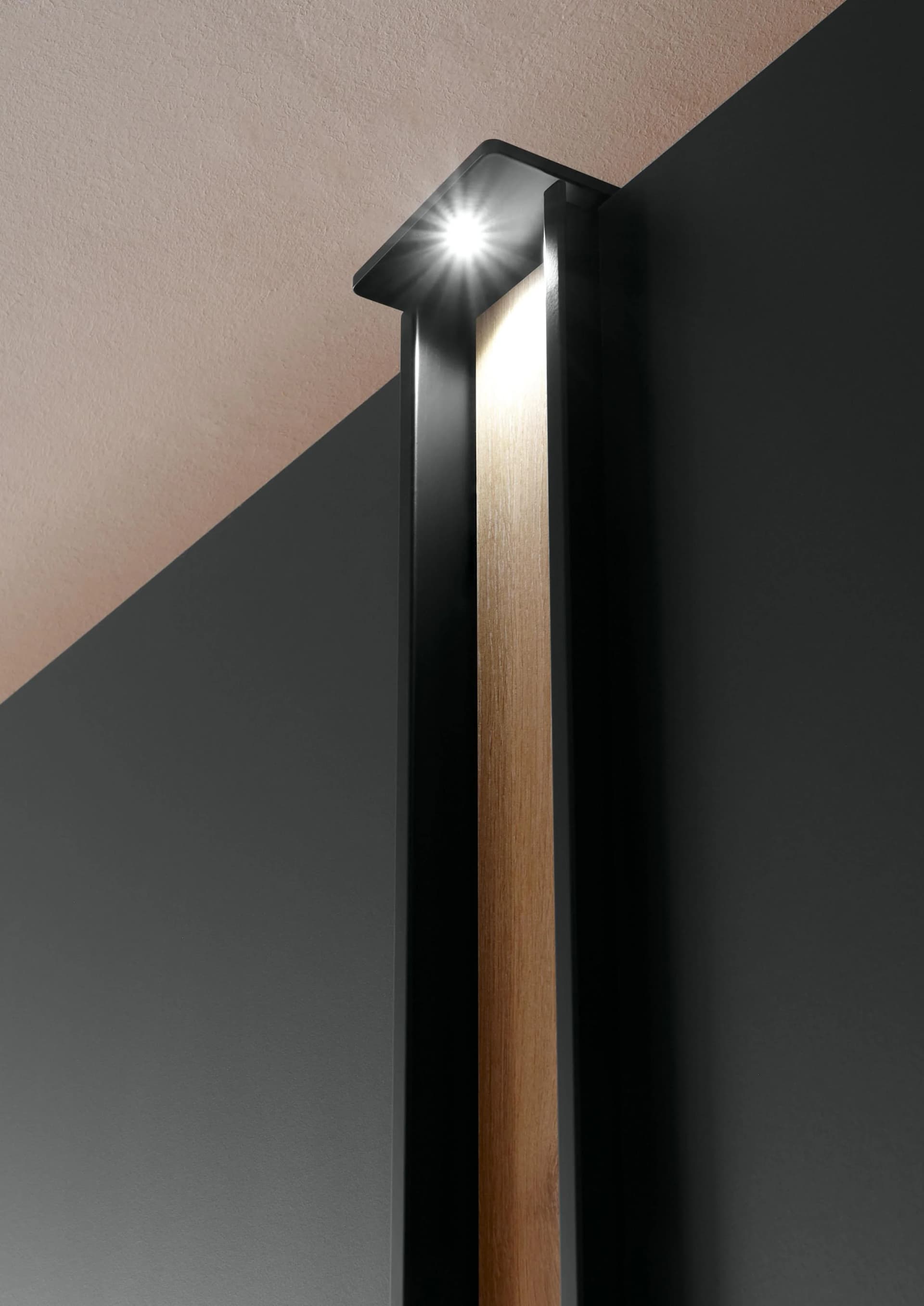 Schrankleuchte Schwarz LED