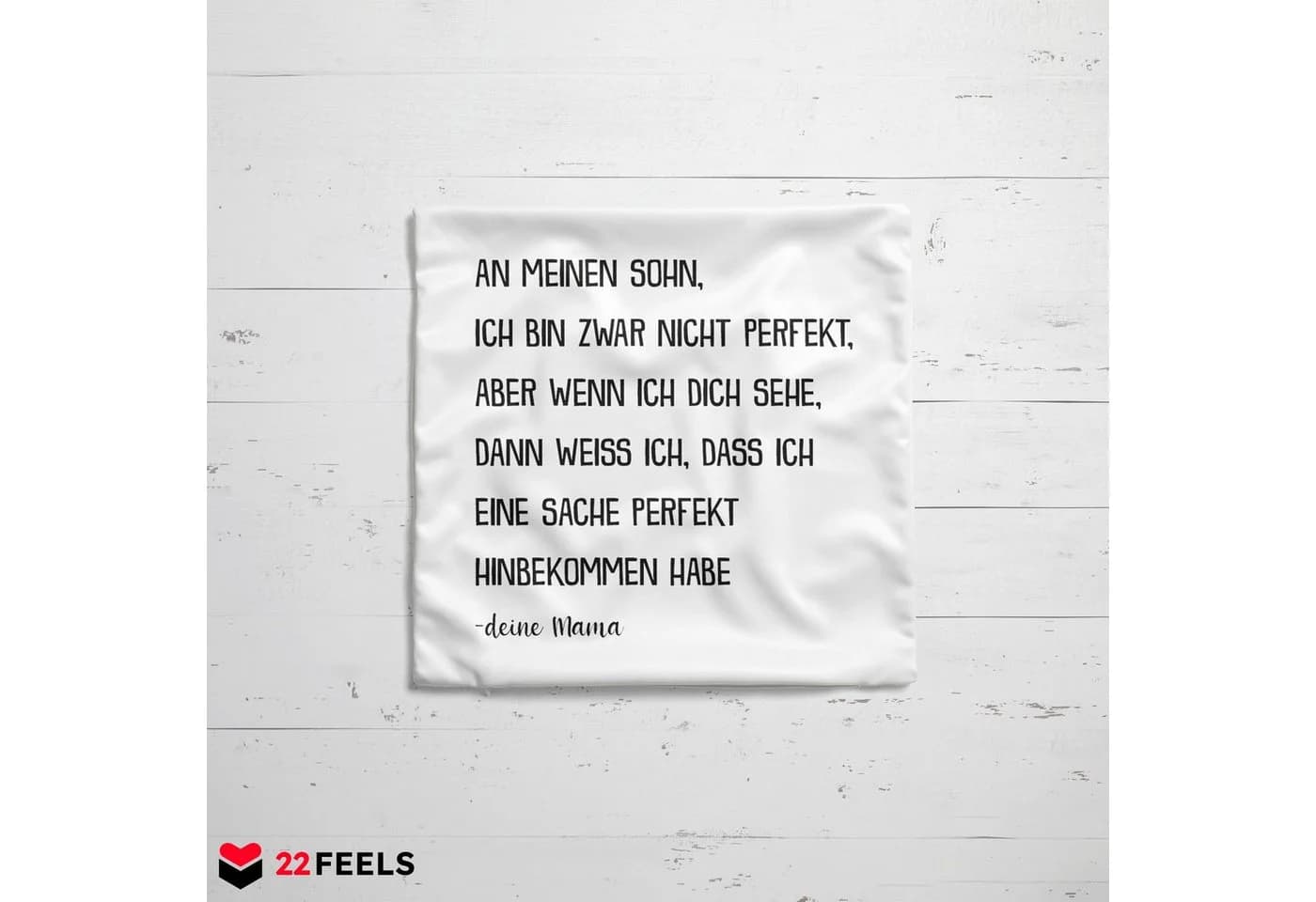 22Feels Dekokissen Sohn Spruch 40x40 cm Polyester - Bild 5