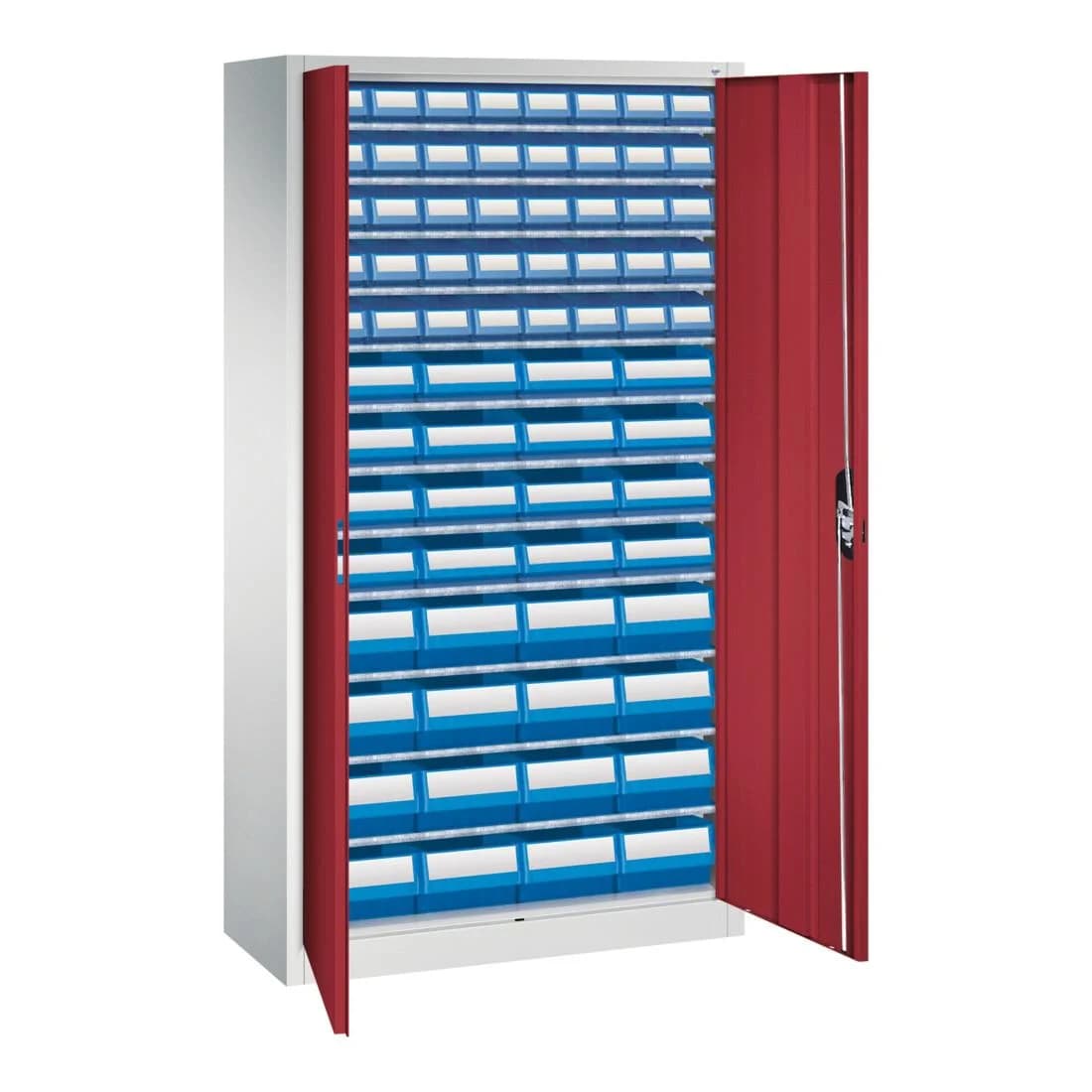 C+P Magazinschrank Serie 13, 1980x1000x420mm, 7035/3003