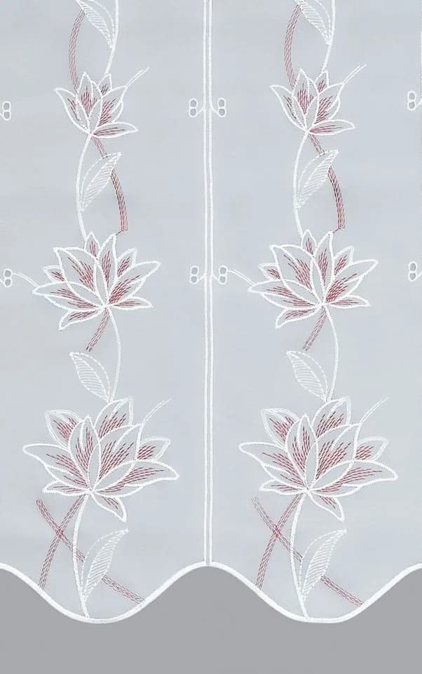 Plauener Spitze® Panneaux Kelchblüten Transparent - Bild 3