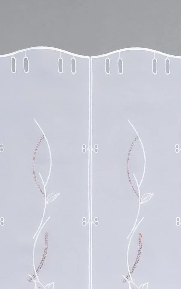 Plauener Spitze® Panneaux Kelchblüten Transparent - Bild 4