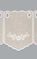 LYSEL® Scheibengardine Cardi Beige Transparent Floral Bild 3