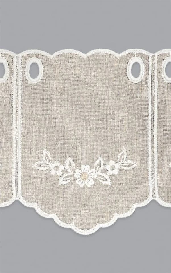 LYSEL® Scheibengardine Cardi Beige Transparent Floral - Bild 3