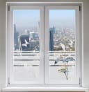INDIGOS UG Fensterfolie G58 Silber Satiniert Sichtschutz Glasdekor Bild 2