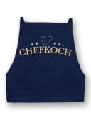 Youth Designz Grillschürze Herren Chefkoch Print Navyblau Kochschürze mit Tasche Bild 2