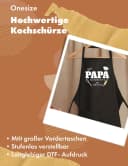 Youth Designz Grillschürze Herren Schürze Bei Papa Schmeckt es am besten Print Kochschürze Bild 3