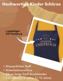 Youth Designz Kochschürze Junior Chefkoch Print Grillschürze Bild 3
