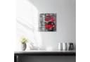 Tulup Glaswanduhr Roter Bus Motiv Modern Bild 1