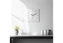 Tulup Wanduhr Modernes Glas Rechteckig Marmor-Optik Bild 1