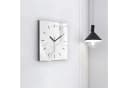 Tulup Wanduhr Modernes Glas Rechteckig Marmor-Optik Bild 3