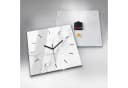 Tulup Wanduhr Modernes Glas Rechteckig Marmor-Optik Bild 4