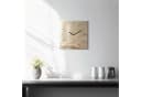 Tulup Wanduhr Glas Abstraktes Licht Rechteckig Modern Gehärtetes Glas Bild 1