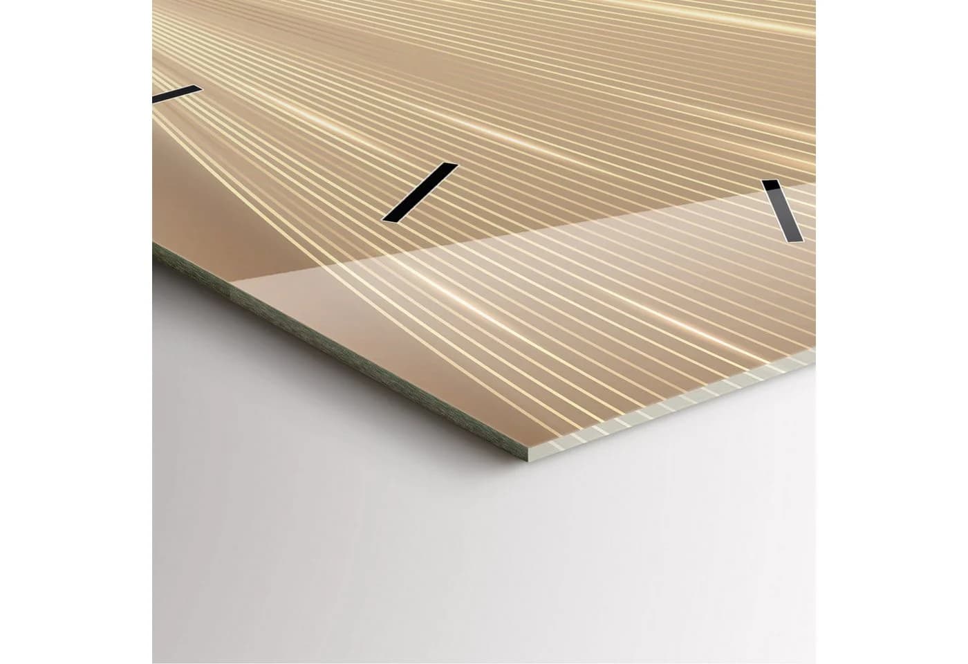 Tulup Wanduhr Glas Abstraktes Licht Rechteckig Modern Gehärtetes Glas - Bild 5