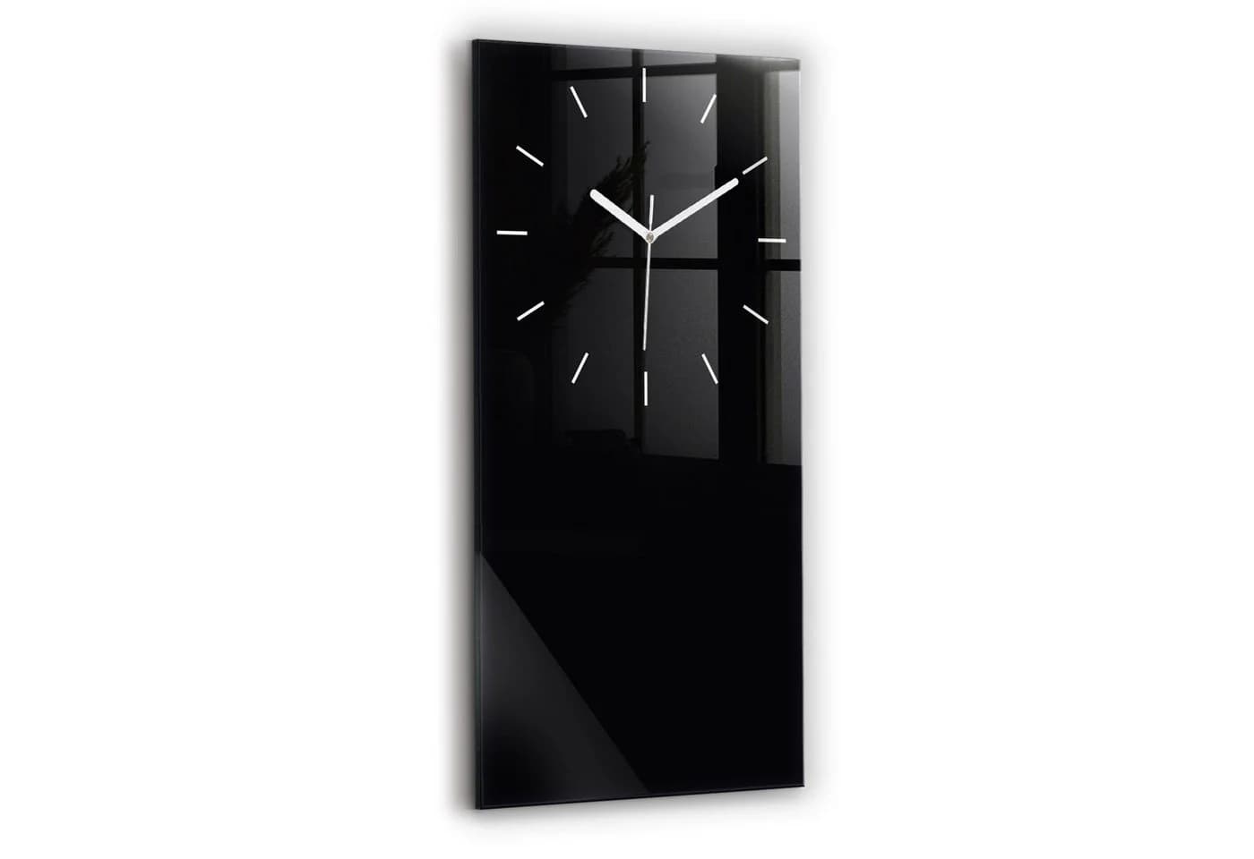 Tulup Wanduhr Glas Rechteckig Schwarz 30x60 cm - Bild 2