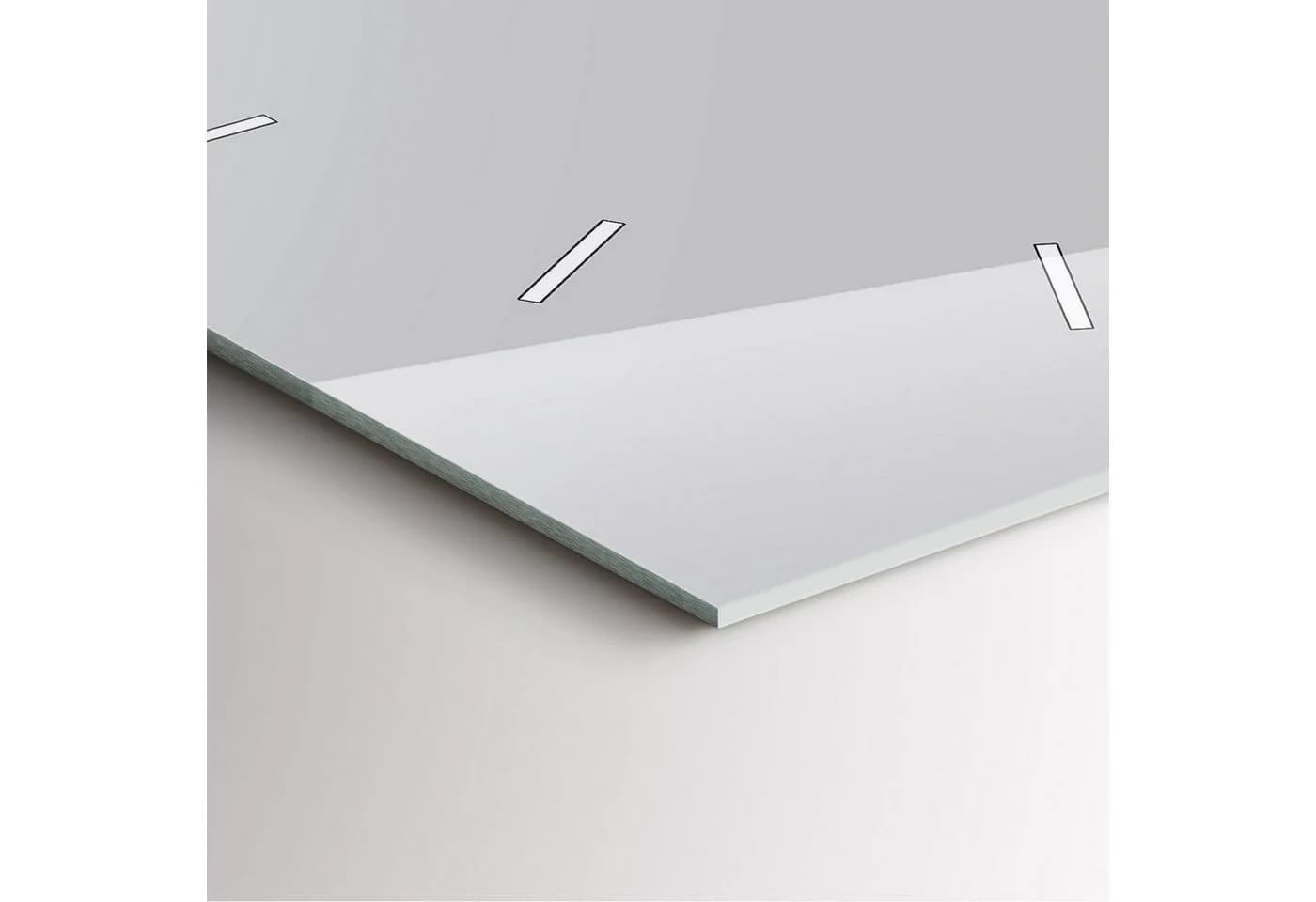 Tulup Rechteckige Wanduhr 30x60 cm aus Gehärtetem Glas Grau - Bild 5