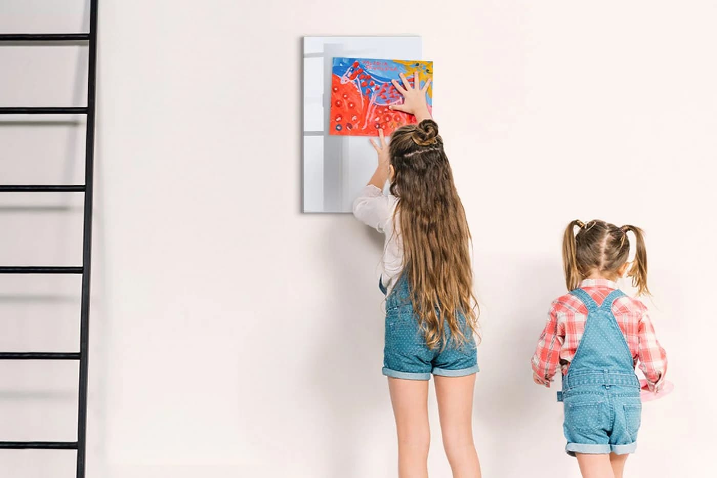 Tulup Magnettafel Memoboard aus Glas Weiß mit 5 Magneten, Marker und Schwamm - Bild 4