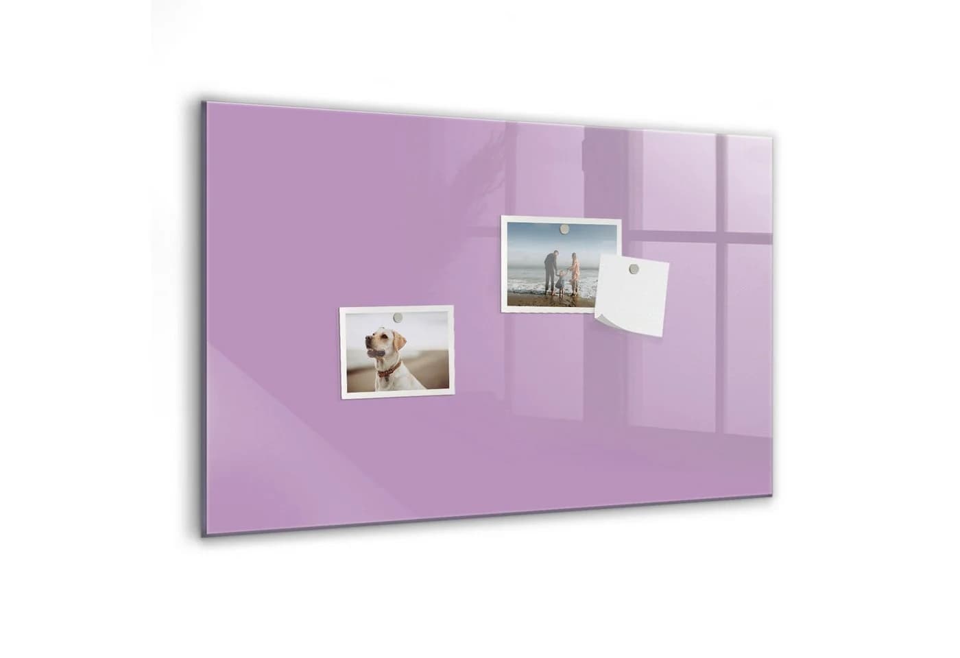 Tulup Magnettafel Notiztafel Lila Gehärtetes Glas mit Zubehör - Bild 2