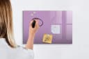 Tulup Magnettafel Notiztafel Lila Gehärtetes Glas mit Zubehör Bild 5