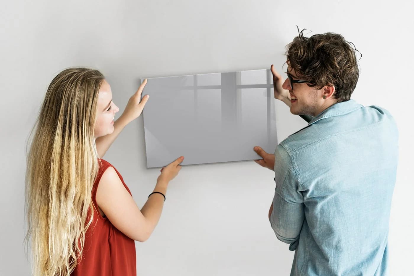 Tulup Magnettafel Notiztafel aus Gehärtetem Glas Grau - Bild 3