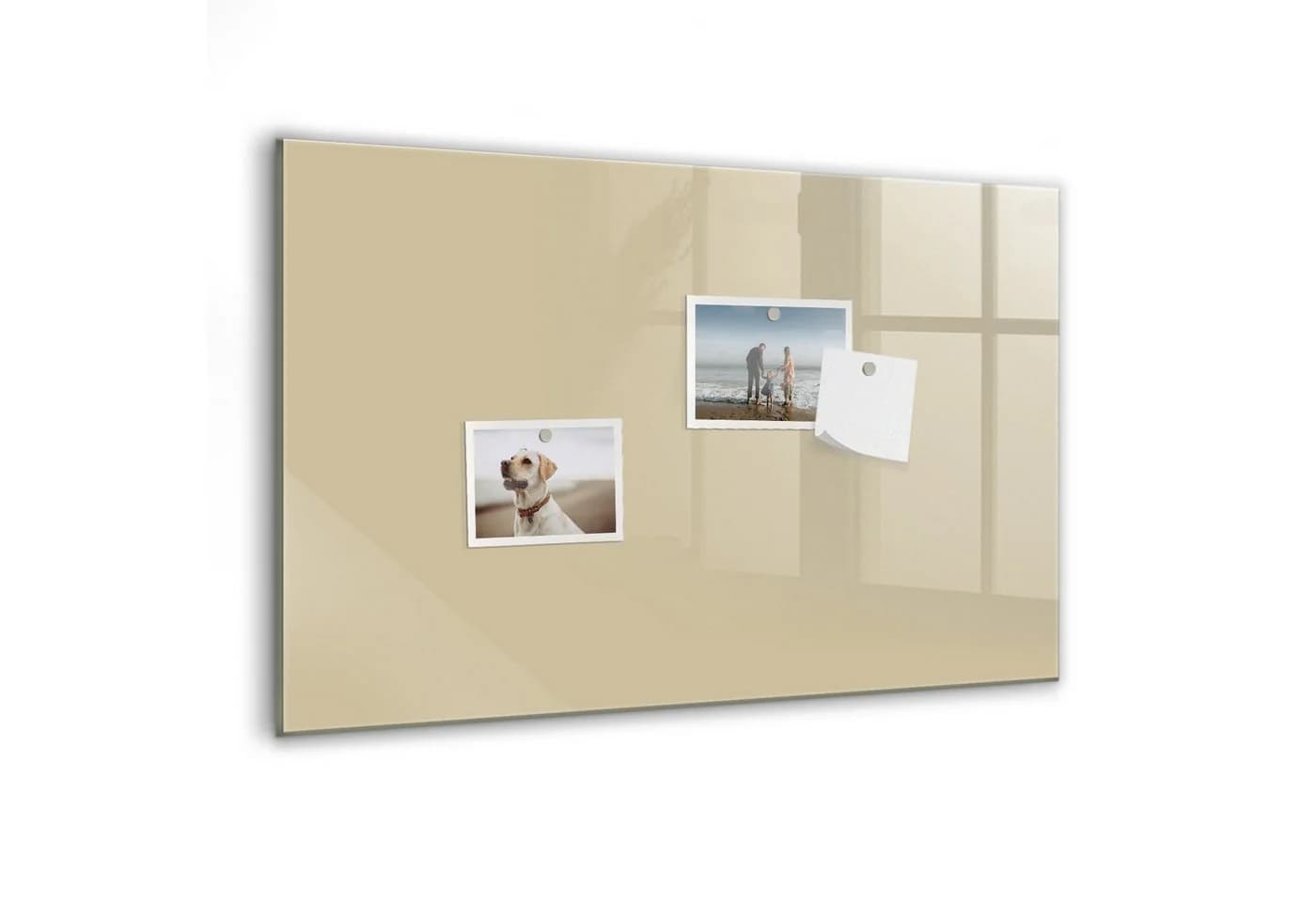 Tulup Magnettafel Notiztafel Gehärtetes Glas Beige - Bild 2
