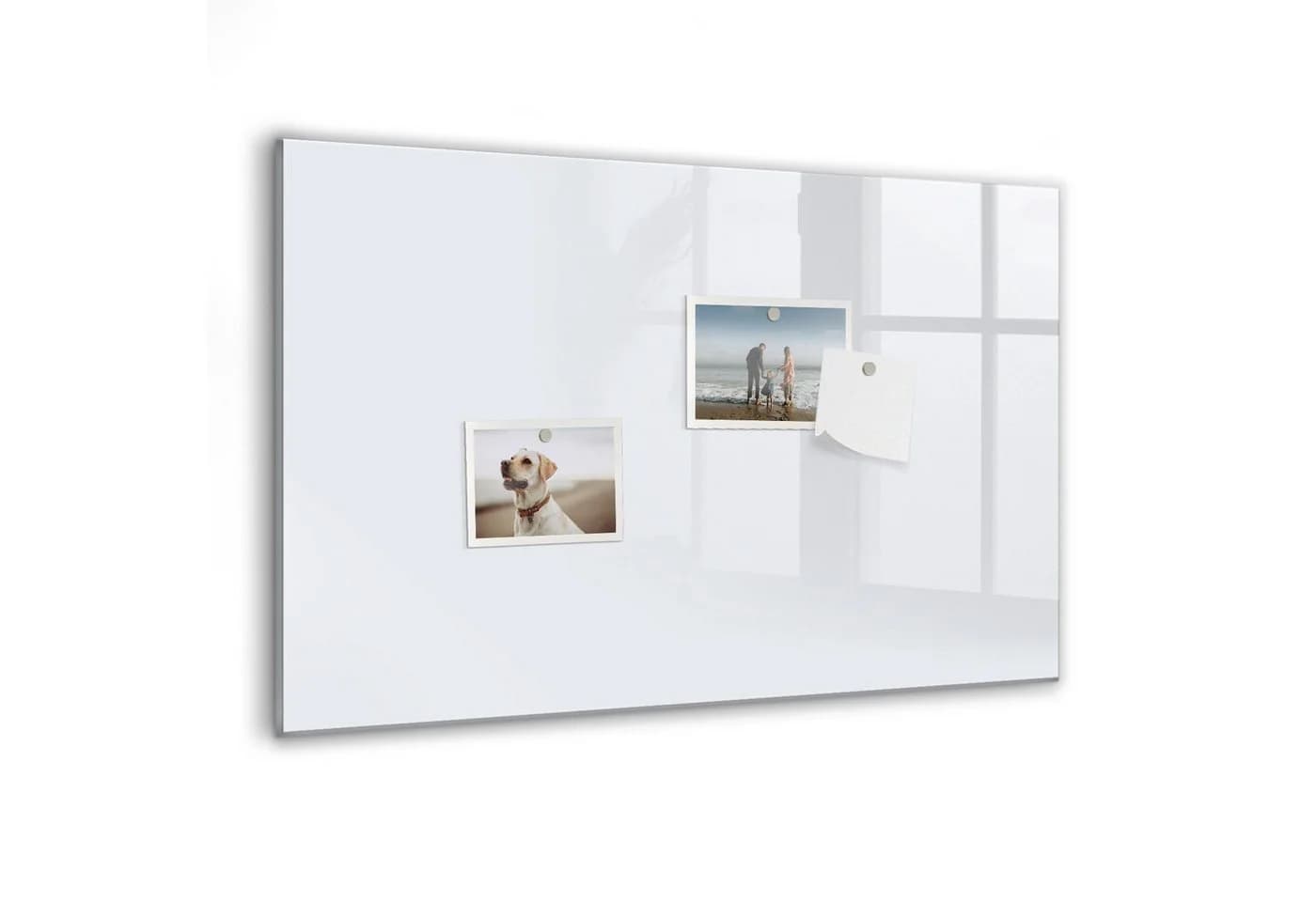 Tulup Magnettafel Notiztafel Gehärtetes Glas Weiß 5 Magnete - Bild 2