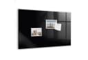 Tulup Magnettafel Glas-Notiztafel Memoboard Schwarz mit Magneten Bild 2