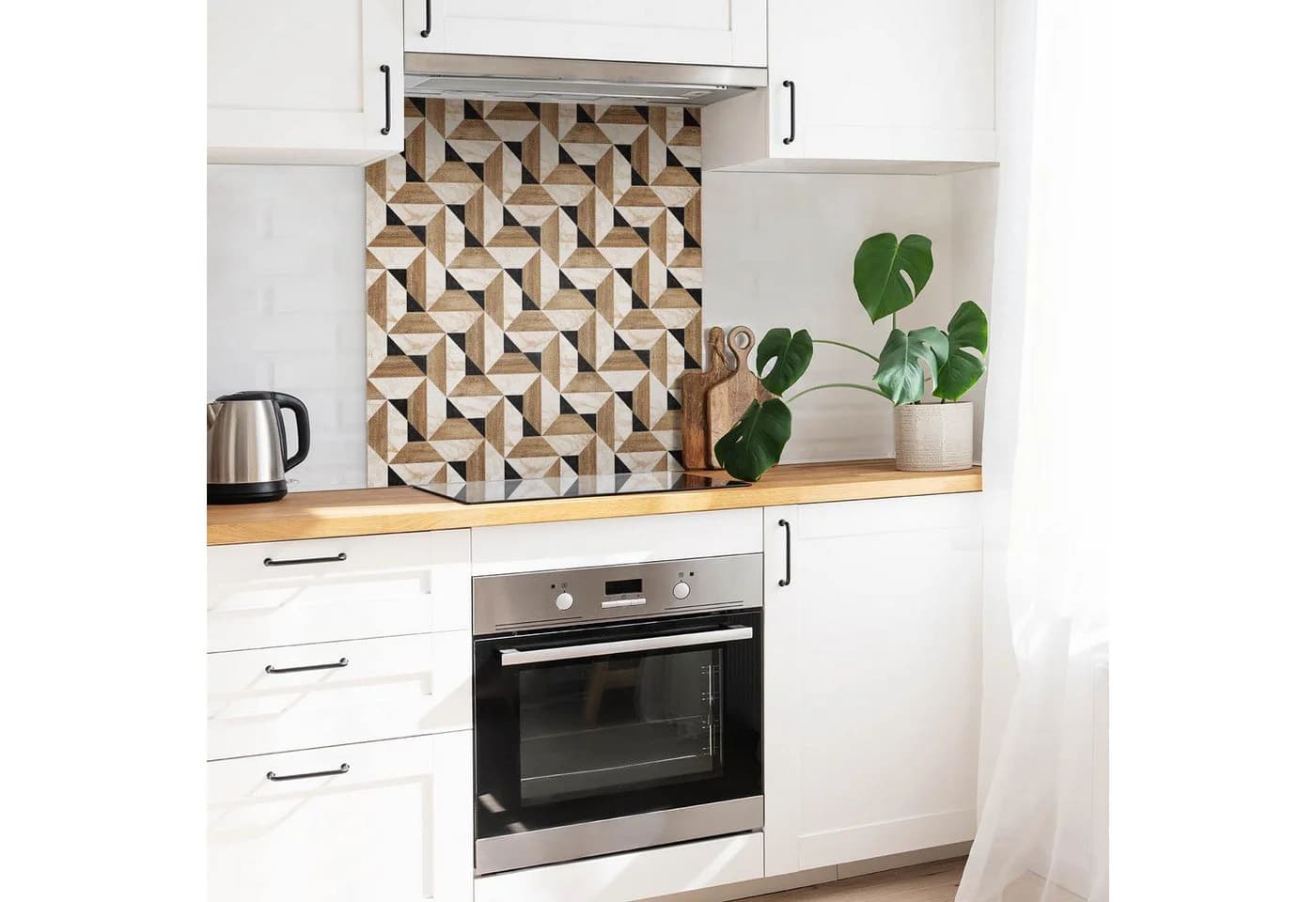 Tulup Selbstklebende Vinylfliesen Marmor & Holz Design 30x30cm - Bild 3