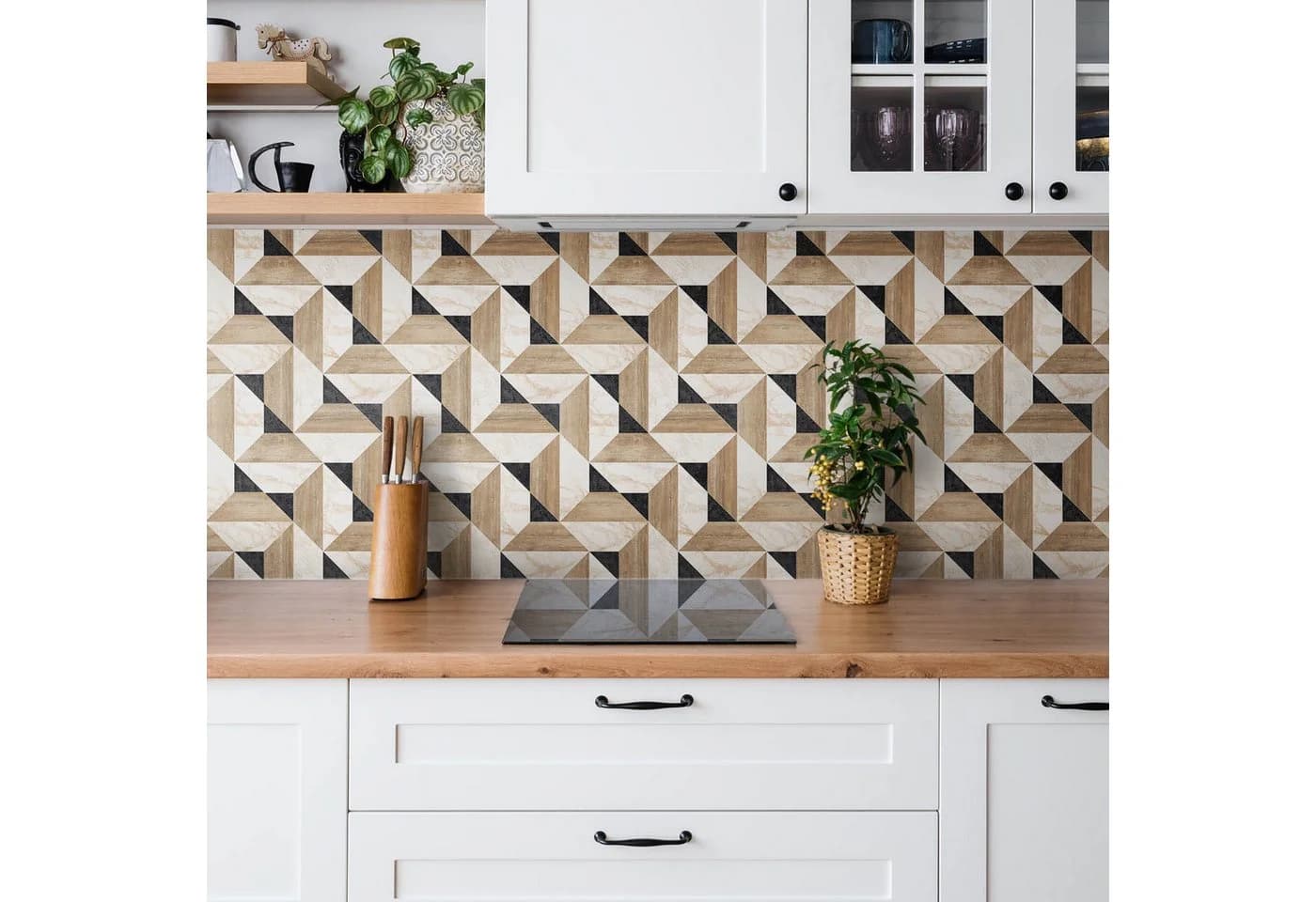 Tulup Selbstklebende Vinylfliesen Marmor & Holz Design 30x30cm - Bild 4