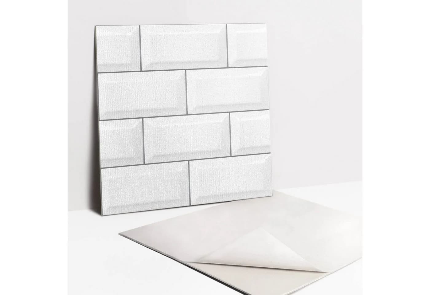 Tulup Selbstklebende Vinylfliesen 9 Stück Moderne Ziegel 30x30cm - Bild 2