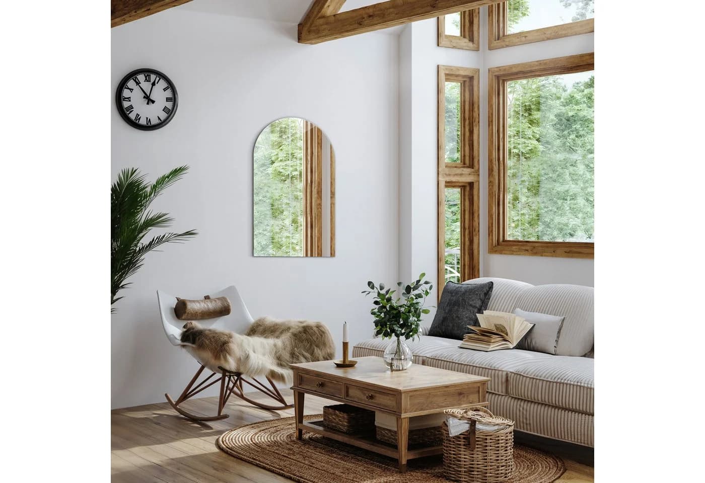 Tulup Dekospiegel Unregelmäßige Form Modern Glas - Bild 4