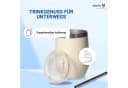 elasto Weinbecher 350 ml Vinova Edelstahl mit Strohhalm Bild 4