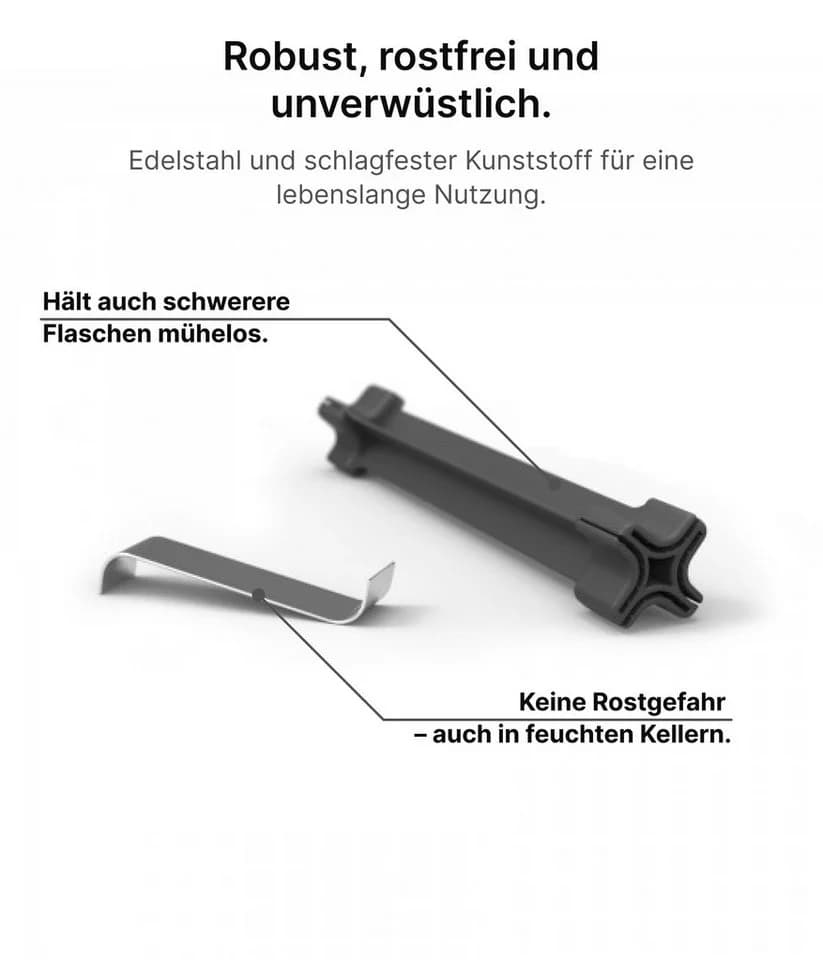 NOOK Weinregal Modulsystem Schwarz Erweitbar Bis 60 Flaschen - Bild 4