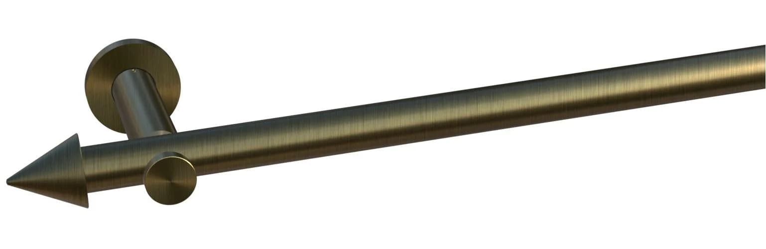 INDEKO Gardinenstange Calais gold messing-antik 280cm