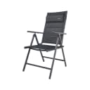 GARMIO Klappstuhl Gartenstuhl FLORENZ Schwarz Aluminium 7-fach verstellbar Bild 1