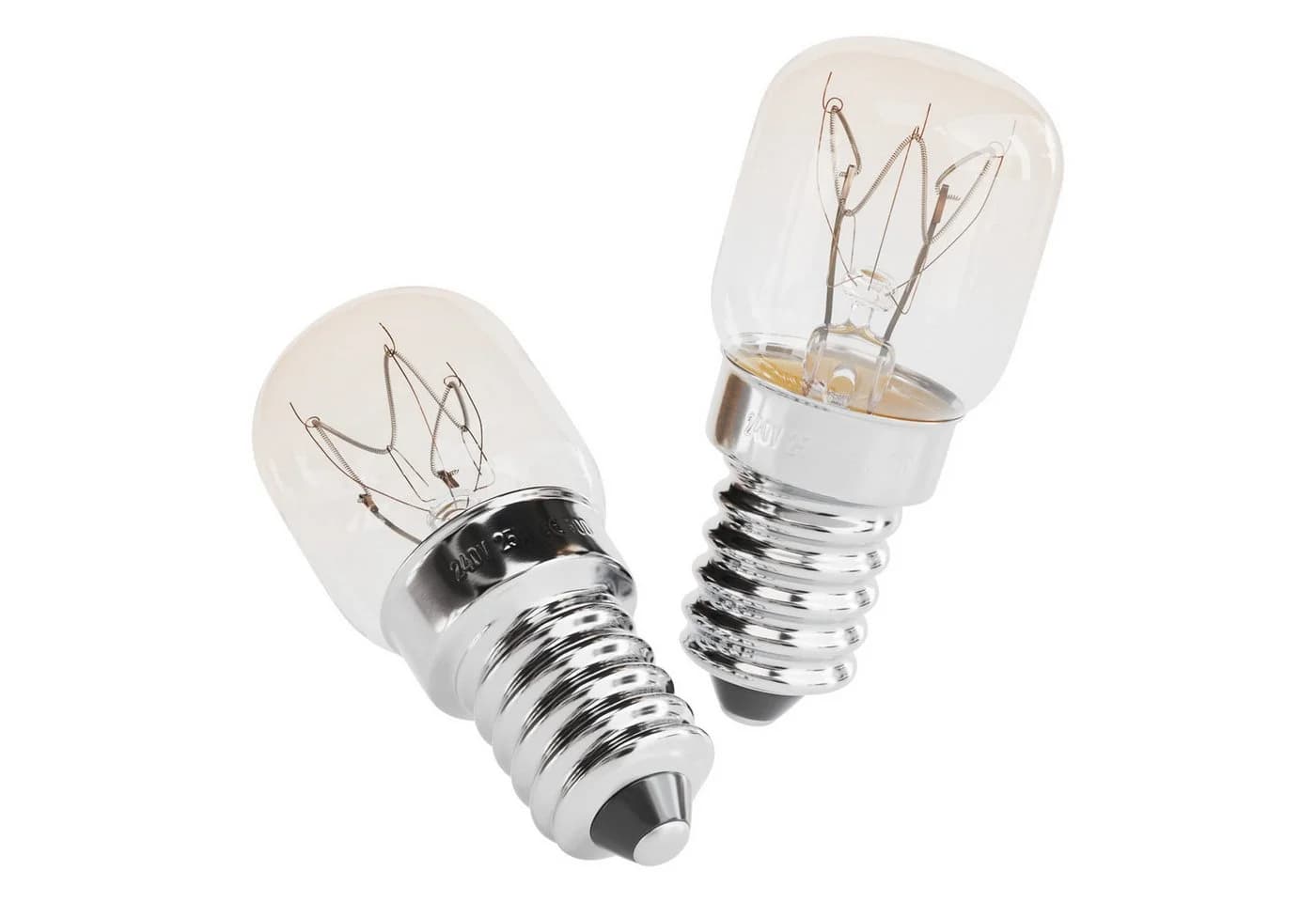 greate. Spezialleuchtmittel 2x E14 Backofenlampe 25W 300 Grad hitzebeständig - Bild 2