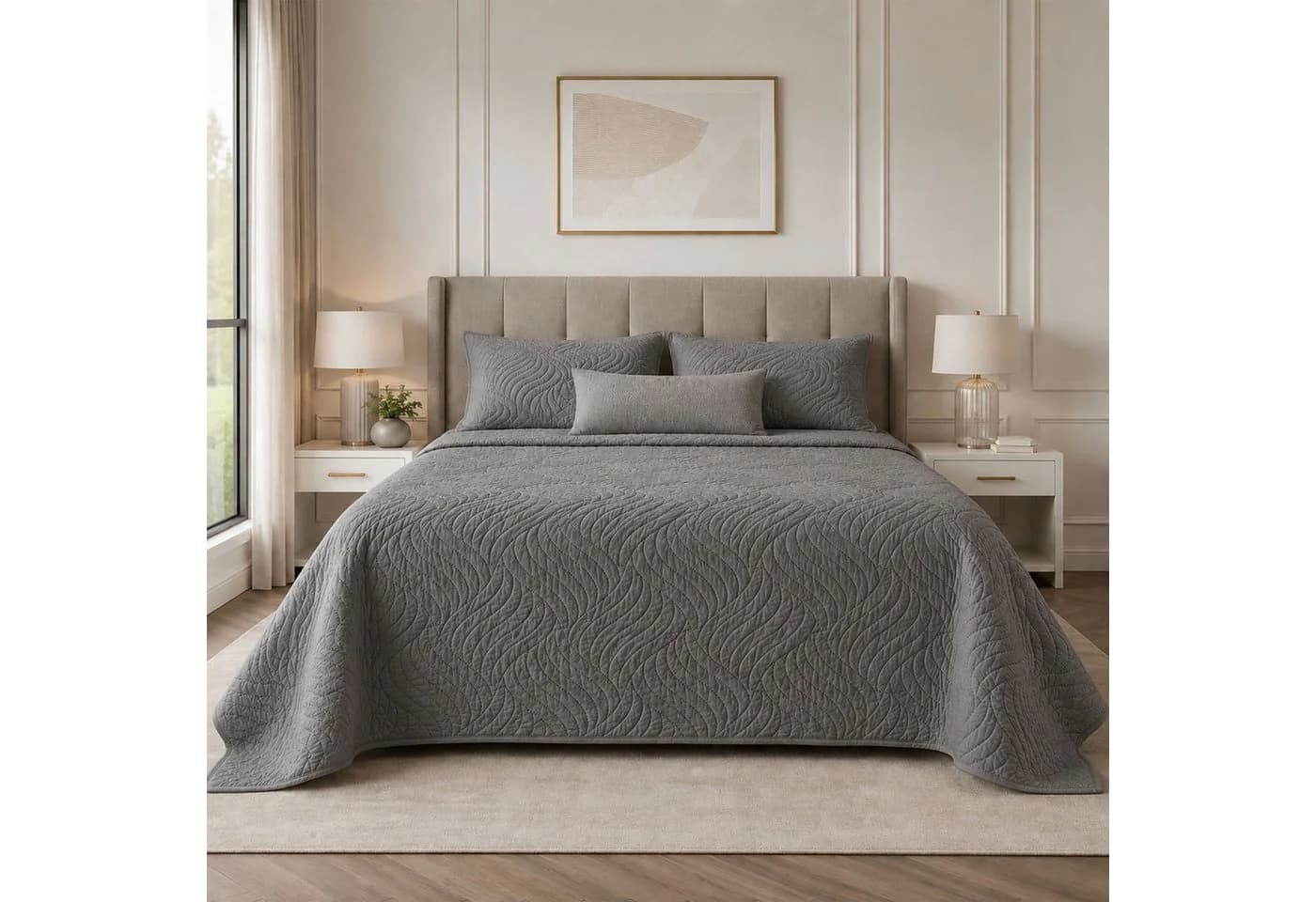 Novitesse Tagesdecke mit Struktursteppung Polyester 230x250 cm