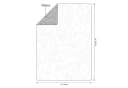 Home Creation Musselin Decke Grau 130x180 cm Kuscheldecke Baumwolle Fleece Bild 4