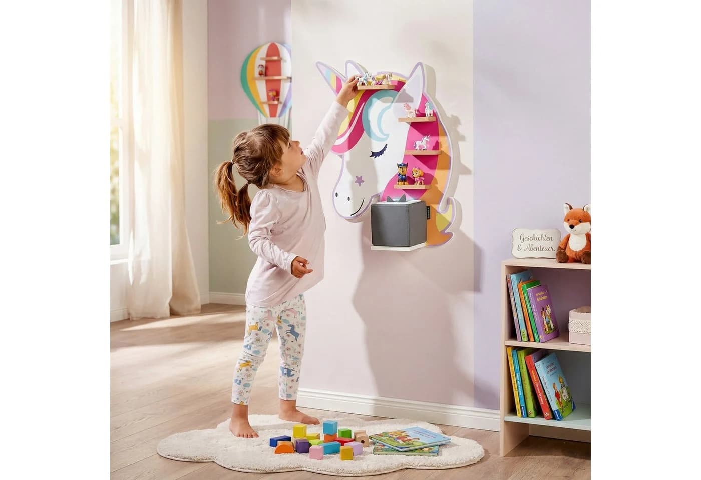 kamelshopping Wandregal für Audiobox und Figuren aus Holz - Bild 4