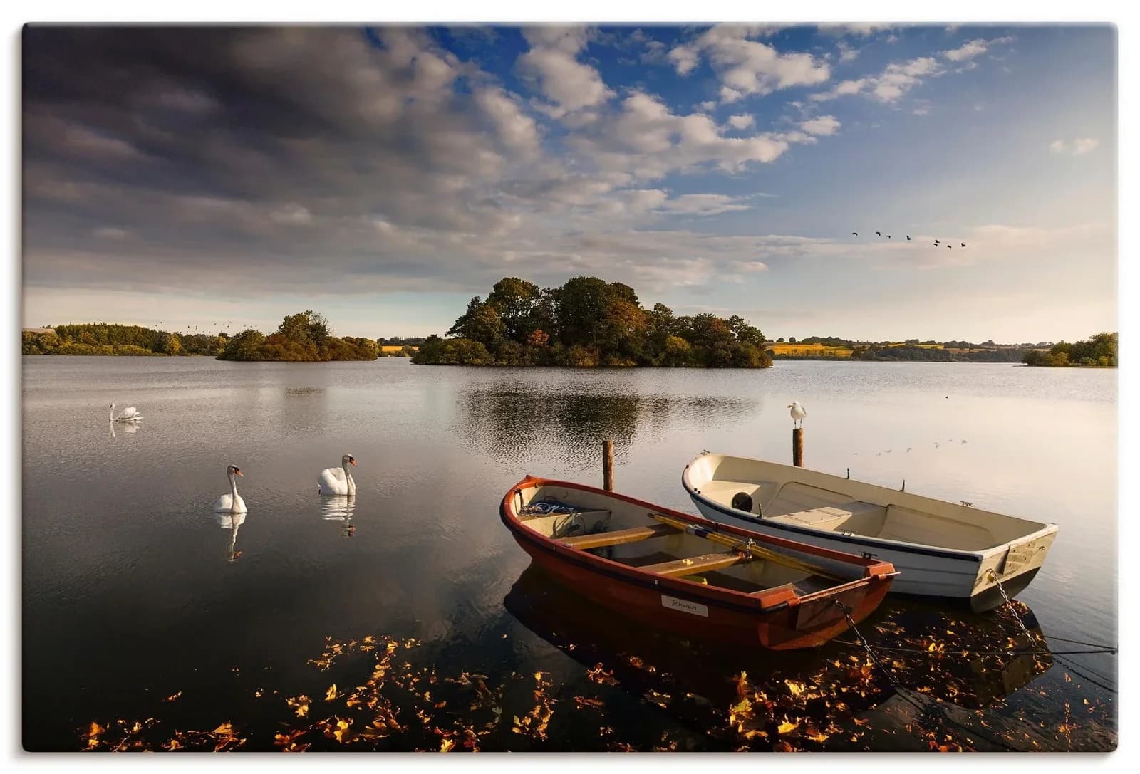 Wandbild ARTLAND Herbstimpressonen am See Leinwand