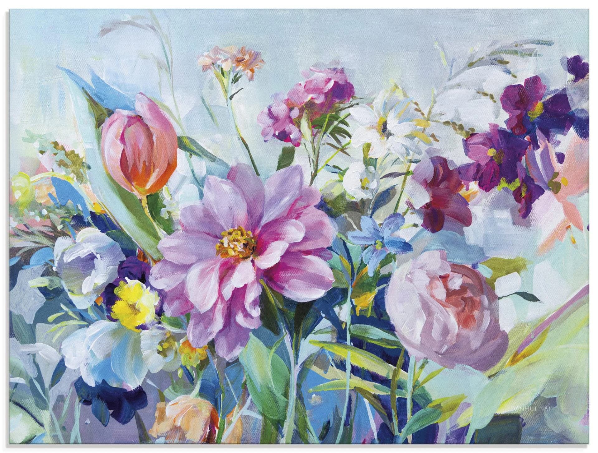 ARTLAND Glasbild High Summer Garden I - 60x45cm