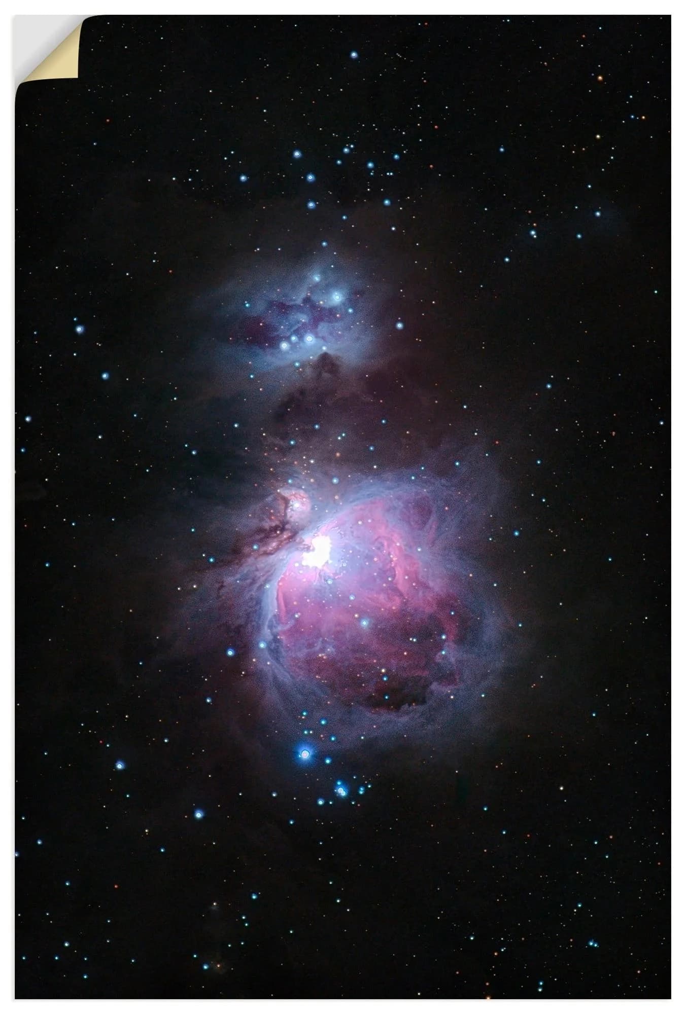 Artland Wandaufkleber Orionnebel Lila 20x30 cm