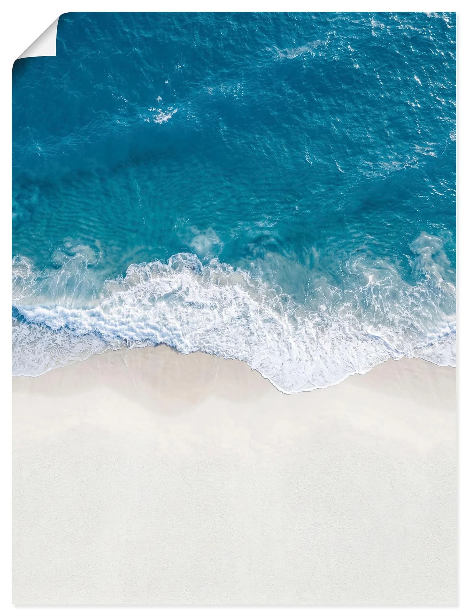 OTTO HOME Wandbild "Strand von oben II" Blau 60x80 cm