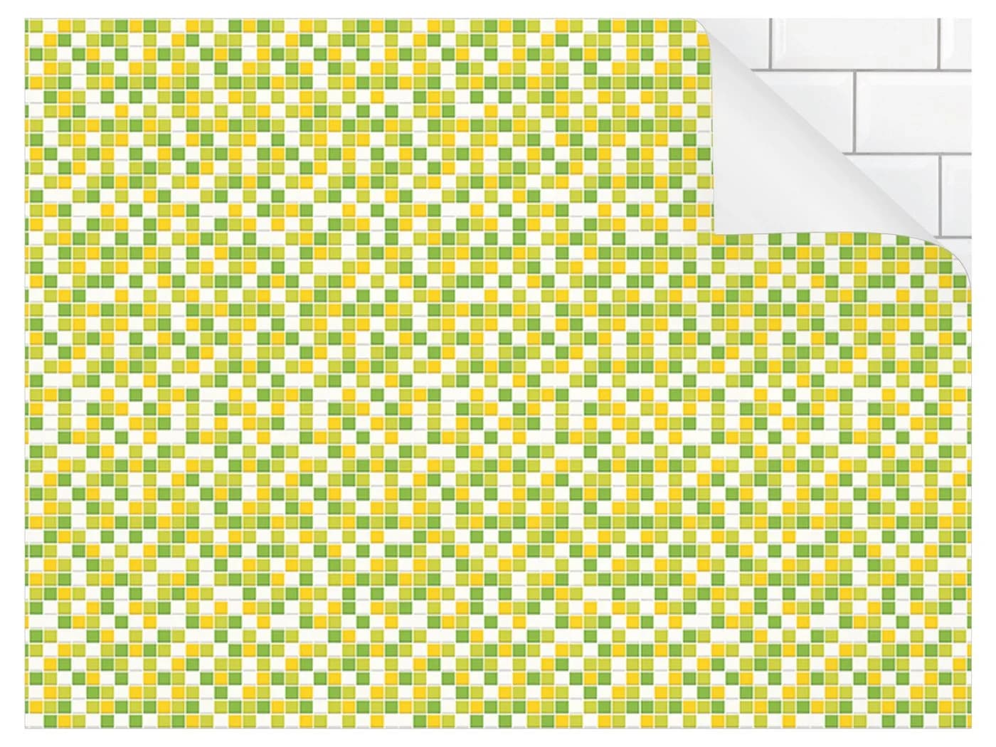 Bilderdepot24 Küchenrückwand grün Mosaik Fliesenoptik selbstklebend