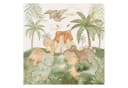 Bilderdepot24 Kindertapete Dino Baby Welt Tiere Kinderzimmer Palme Vlies Bild 1